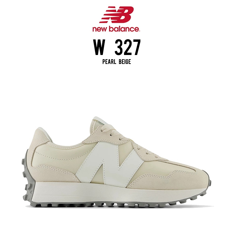 New Balance 327 de piel y nobuk color crema para mujer