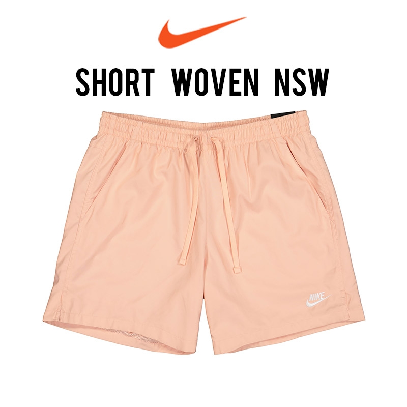 pink nike shorts woven