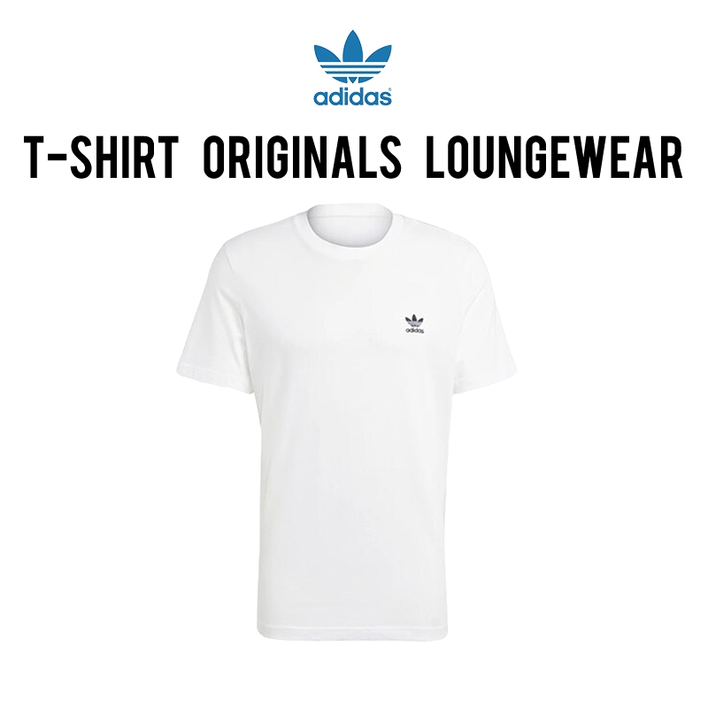 Adidas Essential White Loungewear Trefoil T-Shirt